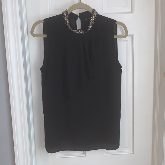 Zara Tops - Zara Embellished Tank Black